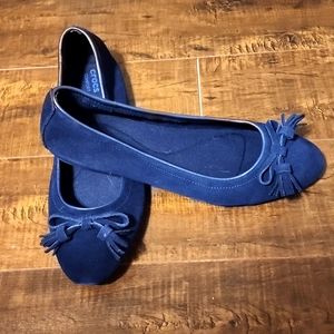 Croc Flats Navy size 10